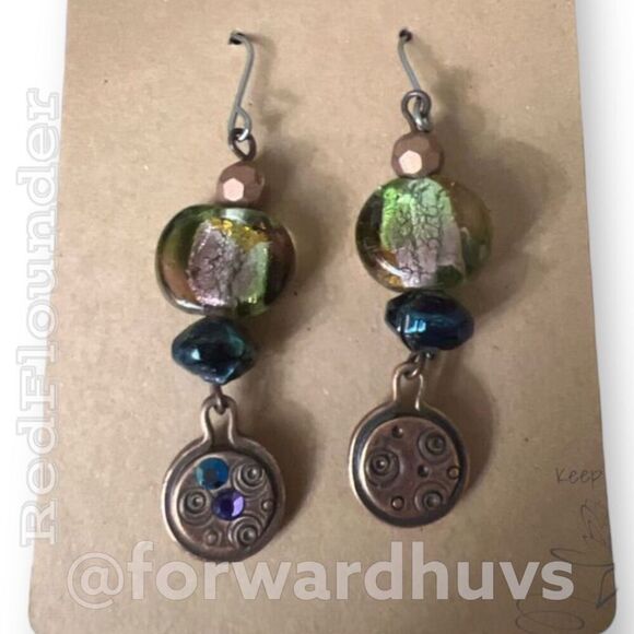 Bundle Sale 3 for $15 | 2-Inch Dangle Earrings | Silver Tone Fishhooks - Picture 3 of 6